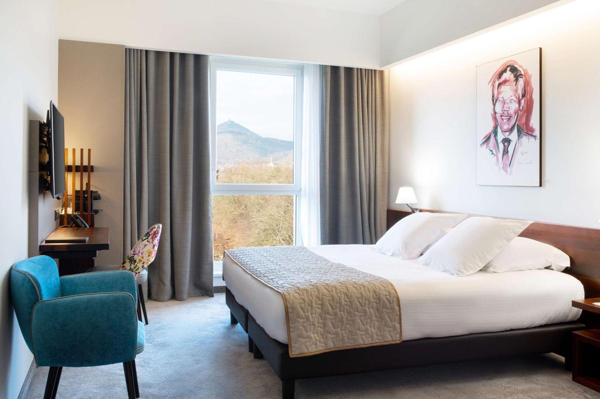 Executive King Room King Bed Vineyard Castle View