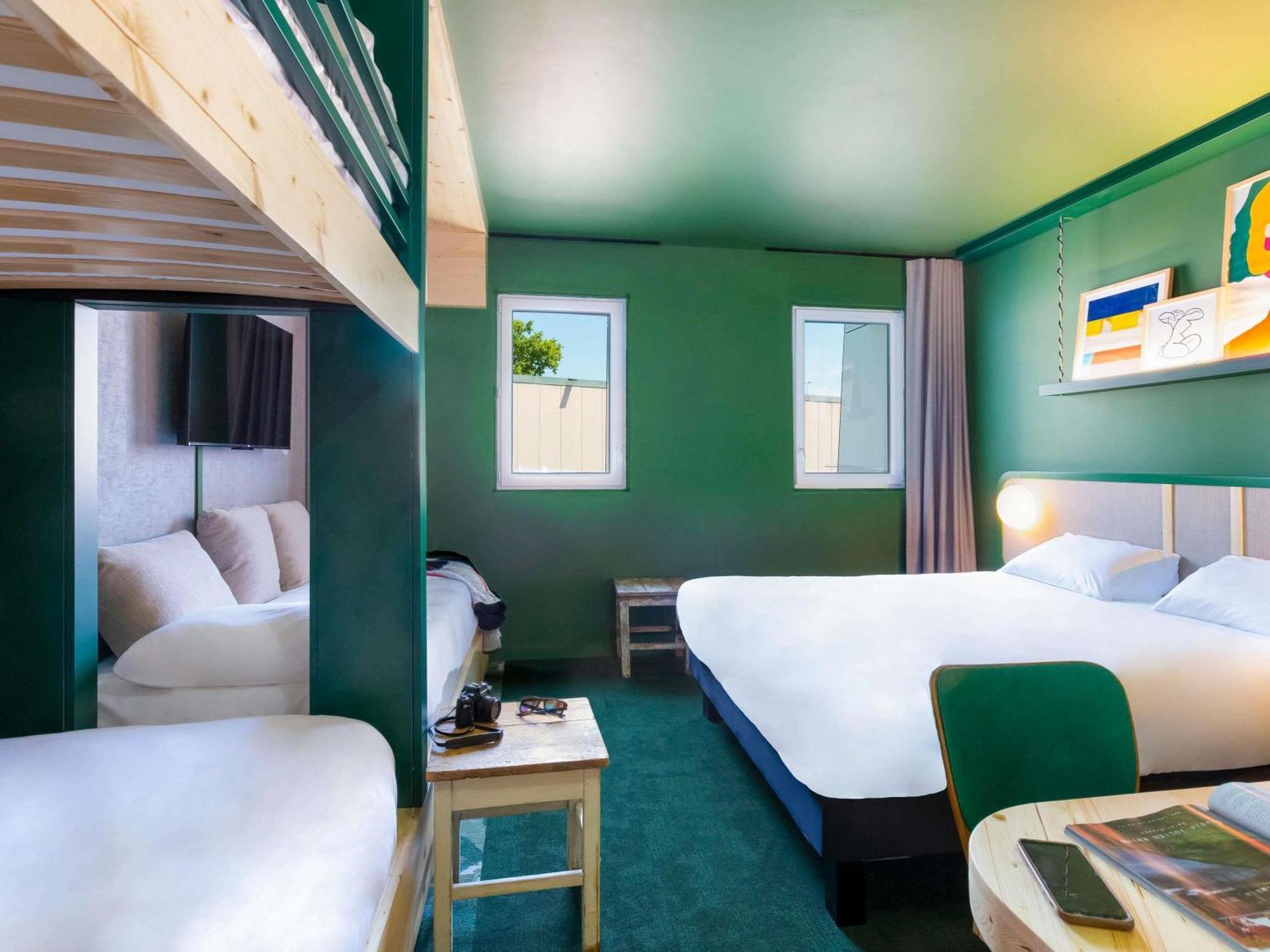 Family Room One Double Bed Two Bunk Beds