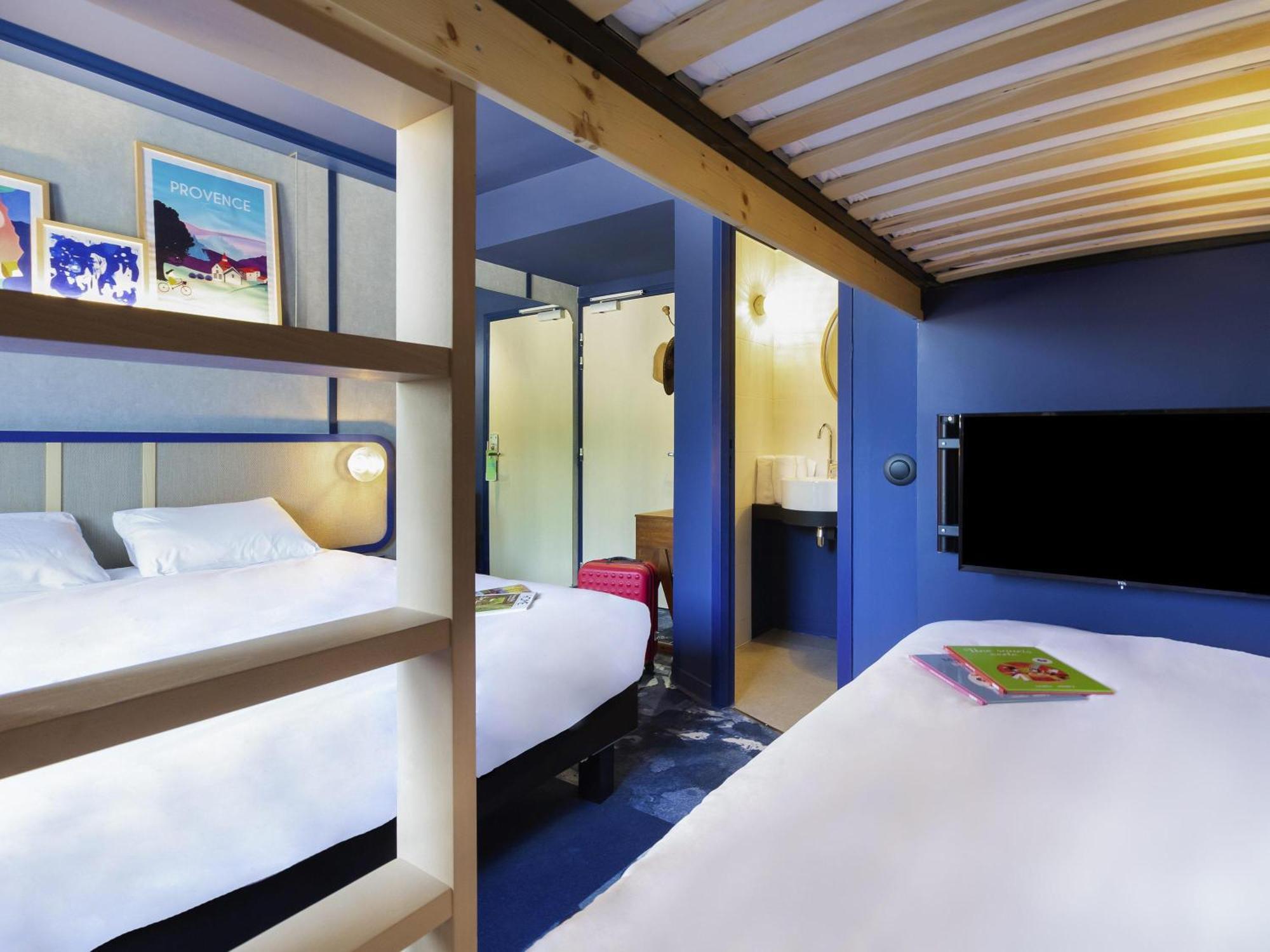 Family Room One Double Bed Two Bunk Beds