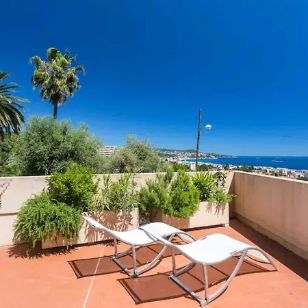 Relaxing Place With Wonderful View...Calme Avec Vue Magnifique Sur La Baie Des Anges, Mais En Campagne A 12 Minutes De La Promenade Des Anglais-3