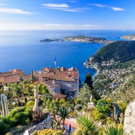 Studio au calme, avec terrasse et parking à Eze village-3