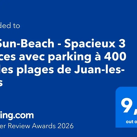Le Sun-Beach - Spacieux 3 pièces avec parking à 400 m des plages de Juan-les-Pins-3