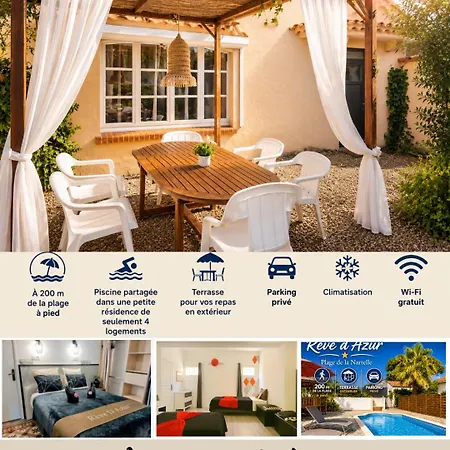 Reve D'Azur - Maison Julia 2 Chambres - Plage De La Nartelle - Arrivee 17H - 20H Maximum - Sejour Au Calme - Caution 100E-3