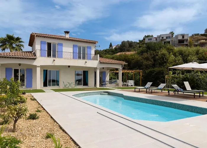 A True Paradise For Unforgettable Vacation - Villa Pool And Sea View Nice
