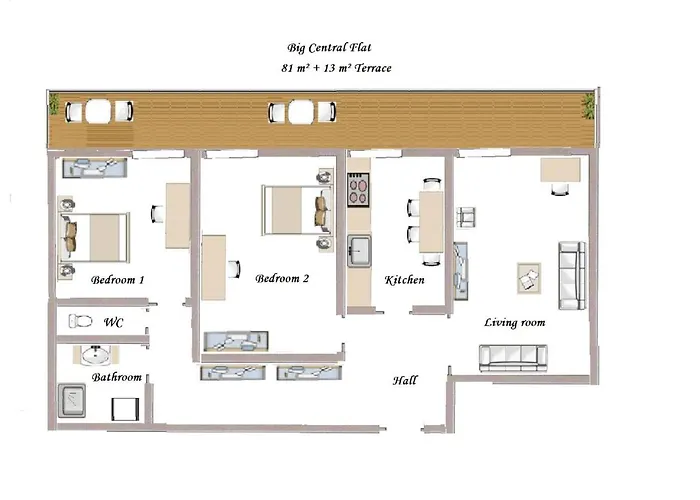 Appartement Notre Dame - Huge Sunny Modern 2Br Flat - Terrace à Nice